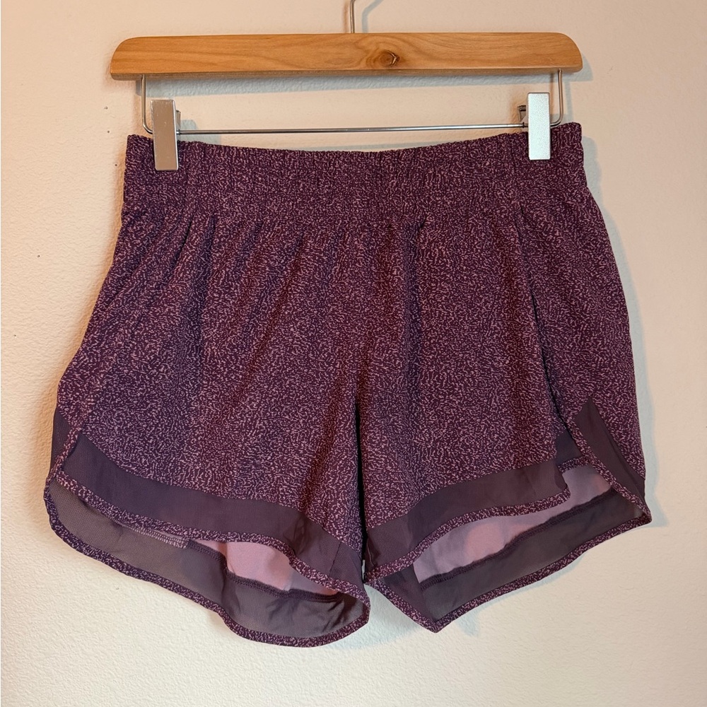 Women’s Athleta Shorts Mesh Racer Run Short Size Small Purple Hiking Gym Stretch